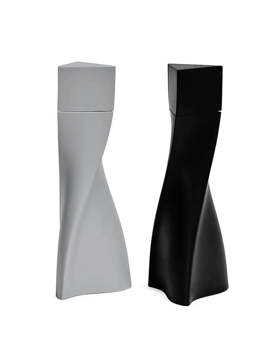 Duo Salt & Pepper Grinders Set - Grey Black