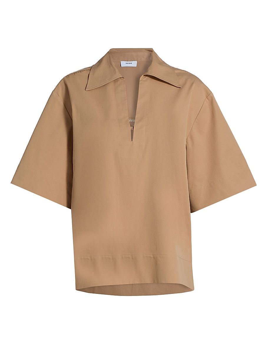 Women's Dara Oversized Shirt - Camel - Size 6