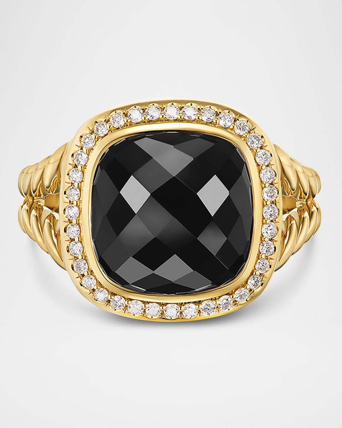Albion Ring with Gemstones and Diamonds in 18K Gold