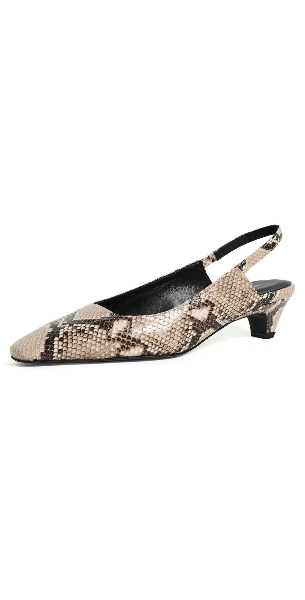 Margaux The Sofia Heels Natural Python Embossed 37