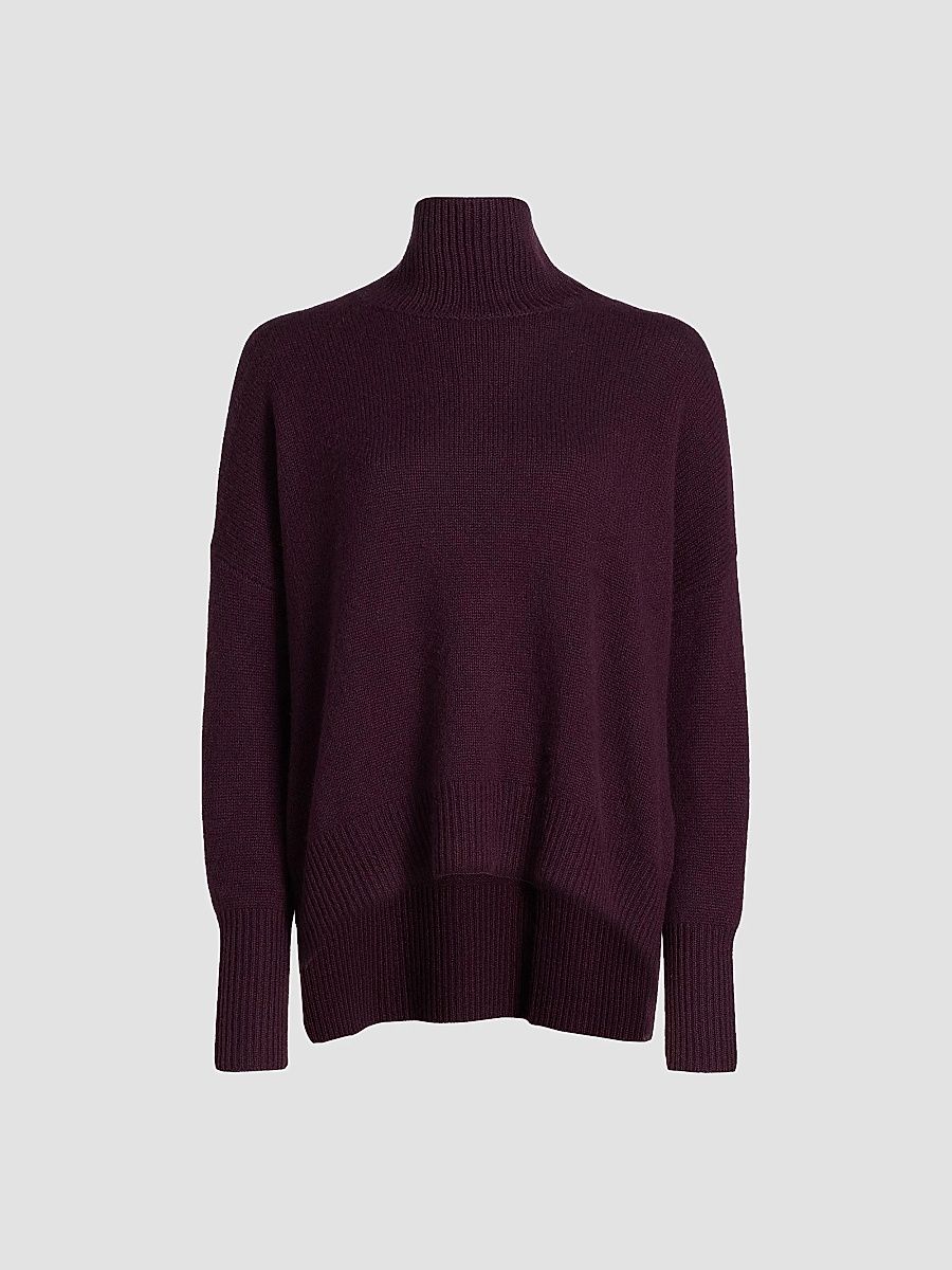 Lisa Yang Women's Heidi Relaxed-Fit Cashmere Sweater - Mahogany - Size Small