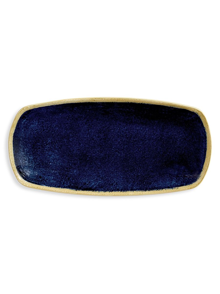 Zen Medium Forest 24K Gold & Porcelain Tray