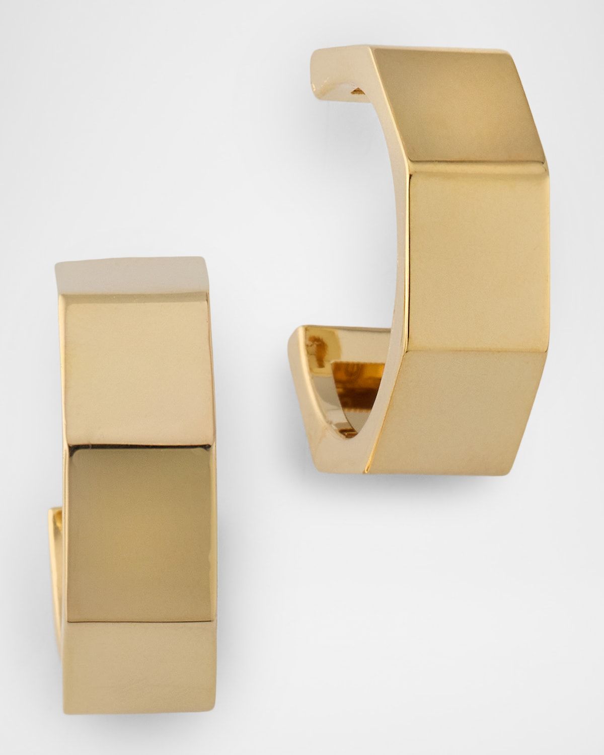 Hollow Rock Hoop Earrings, 22mm