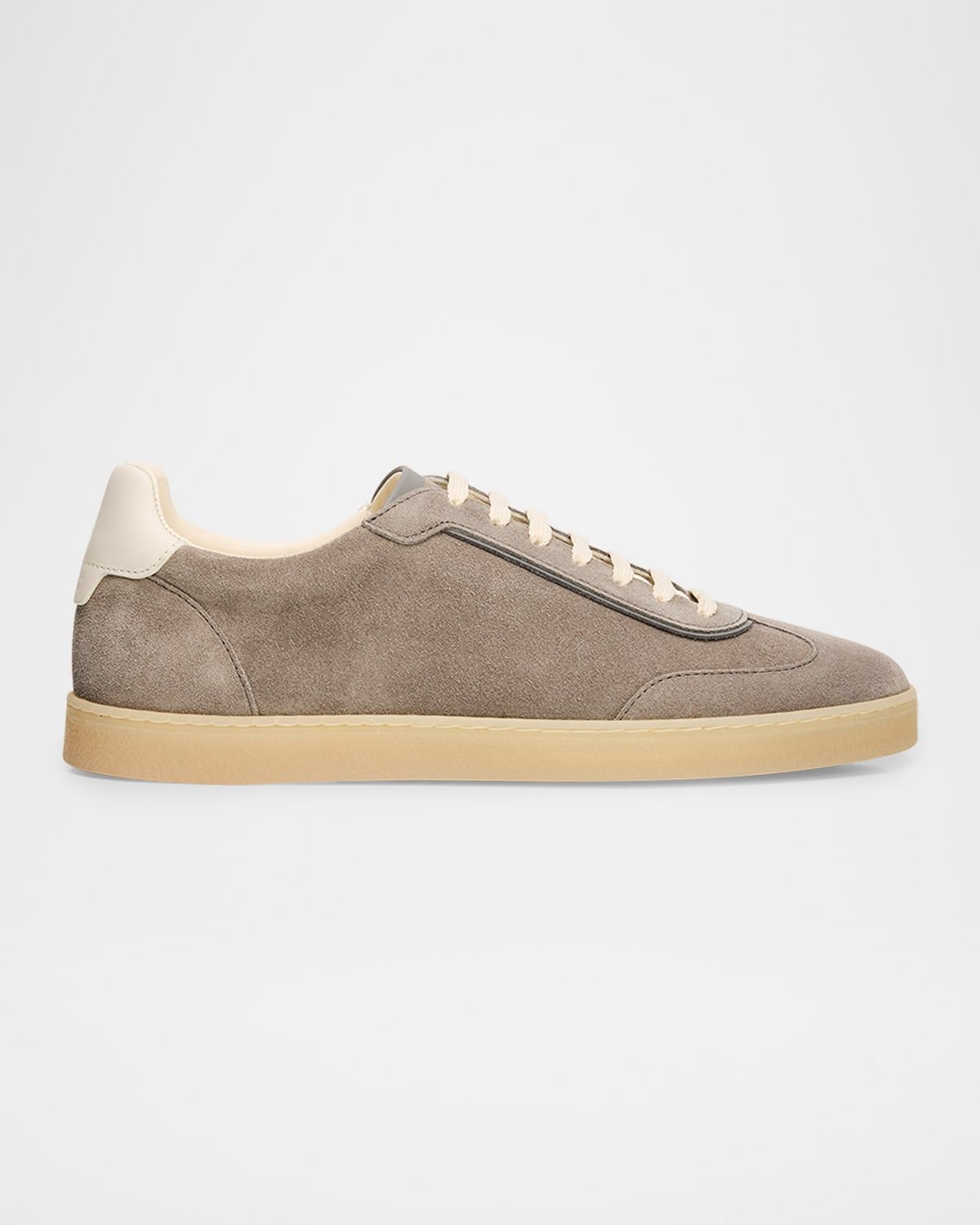 Men & apos;s Suede T-Toe Low-Top Sneakers
