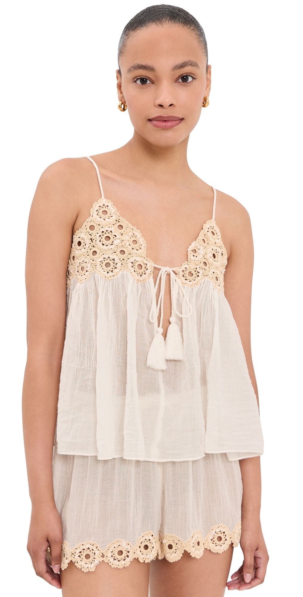 Ulla Johnson Alessia Coverup Top Creme XL