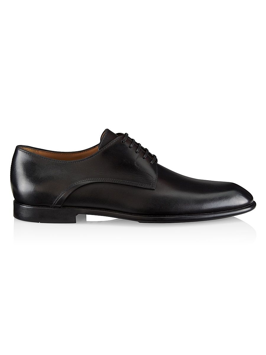 Men's Fosco Leather Oxfords - Nero New Biscotto - Size 12