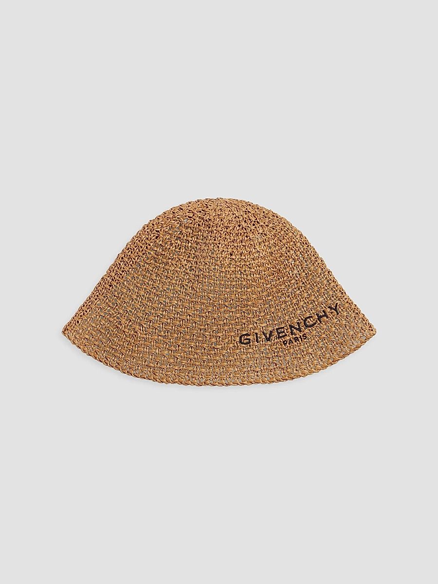 Givenchy Women's Raffia-Effect Bob Hat - Beige