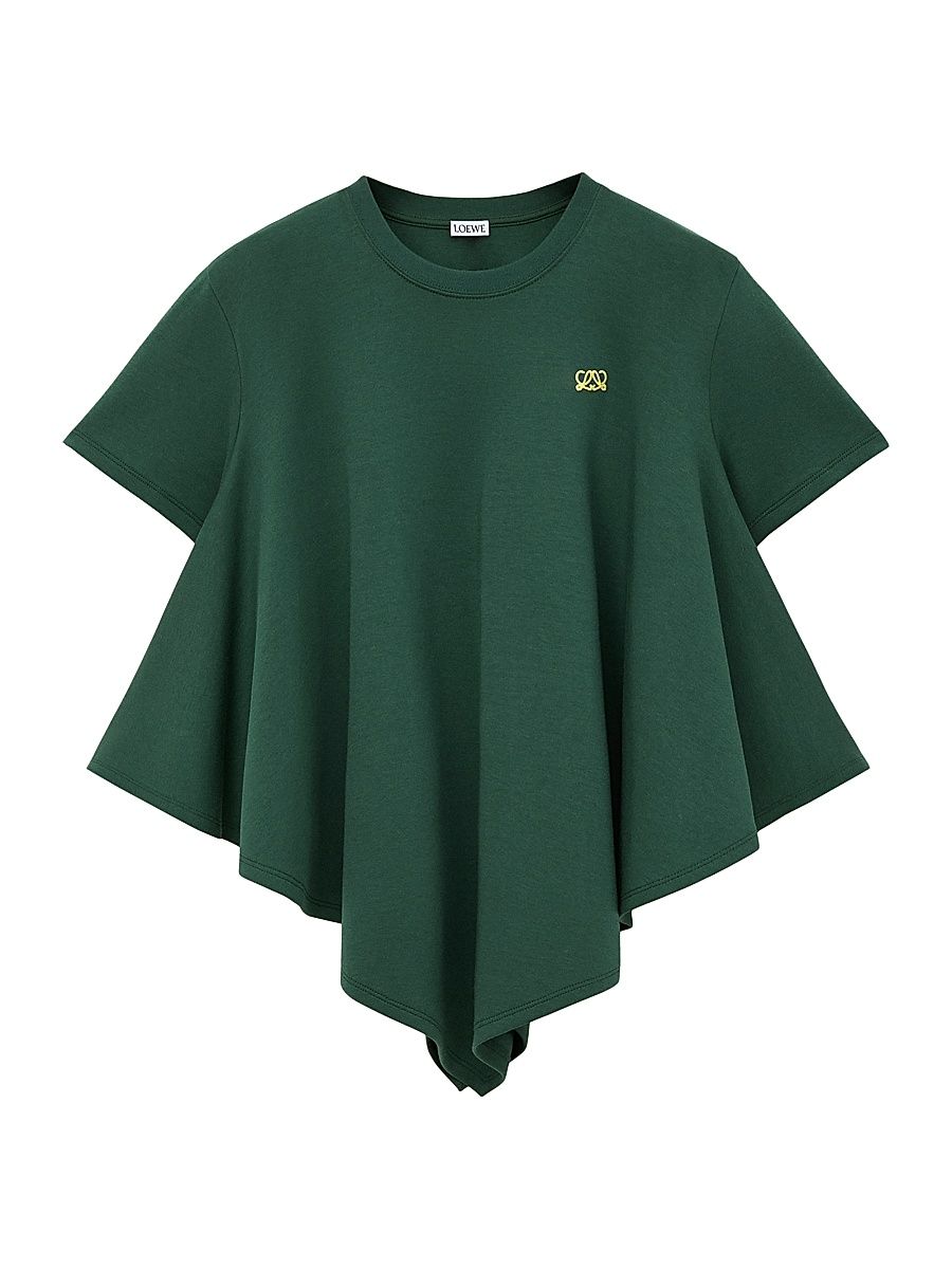 Women's Cape Cotton-Blend T-Shirt - Dark Green - Size XS