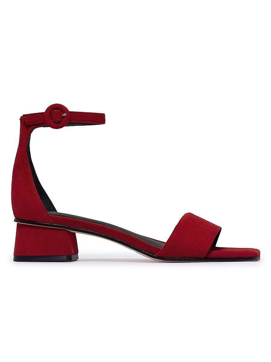 Women's Jalena Low Heel Sandals - Dark Red - Size 11