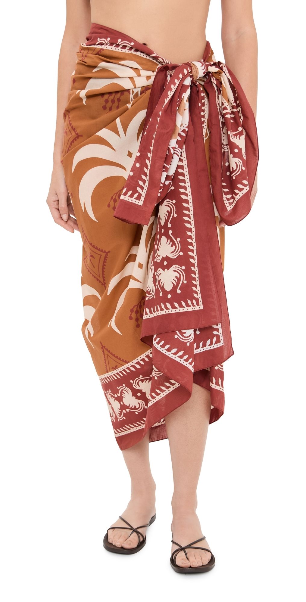 Johanna Ortiz Dance of Pareo Camel/Ecru/Chocolate One Size