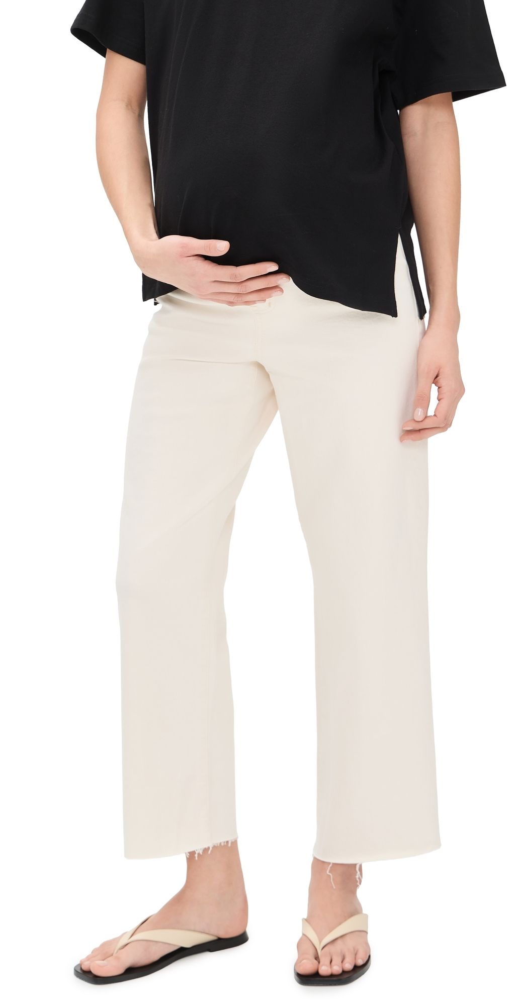 Madewell Maternity Perfect Vintage Wide Crop Jeans Vintage Canvas 32