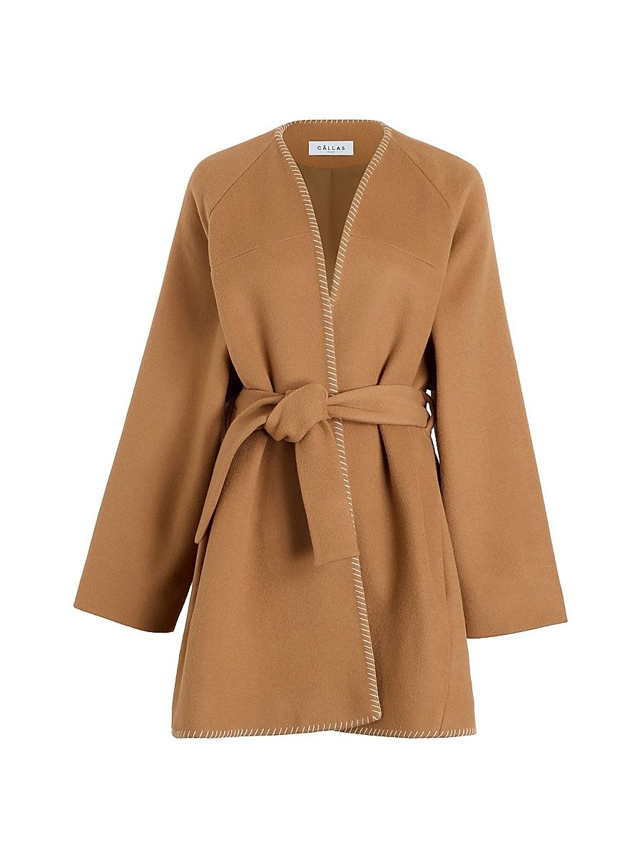 Women's Sonoma Wrap Cardigan - Camel - Size 14