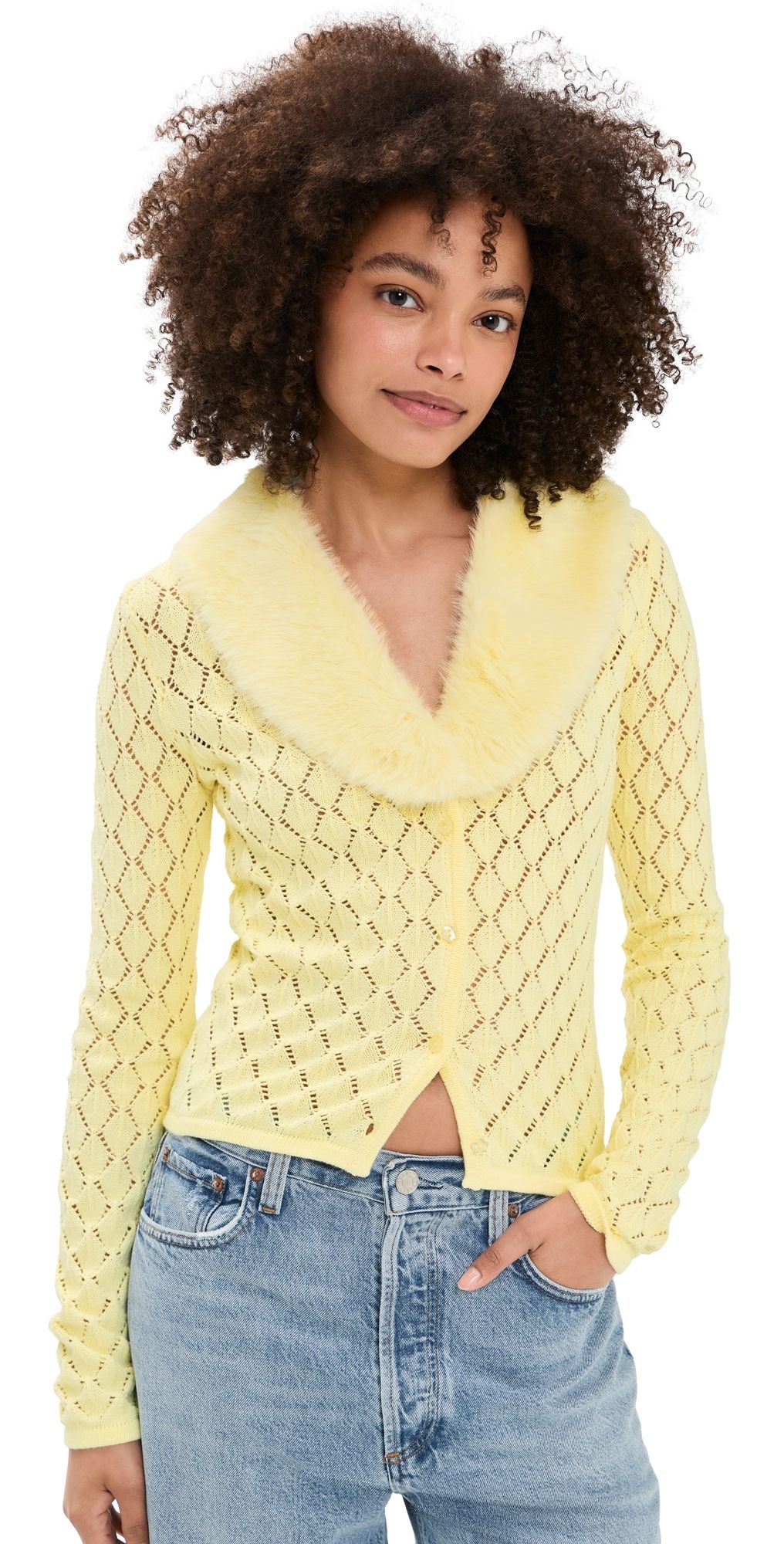House of Sunny Vanilla Peggy Cardigan Butter 16