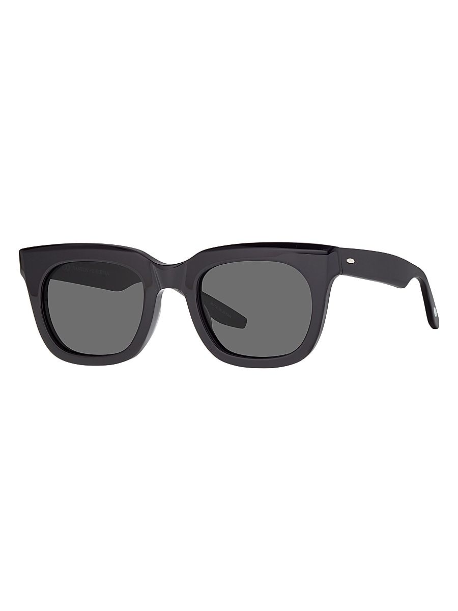 Men's Samo 49MM Square Sunglasses - Dark Grey Black