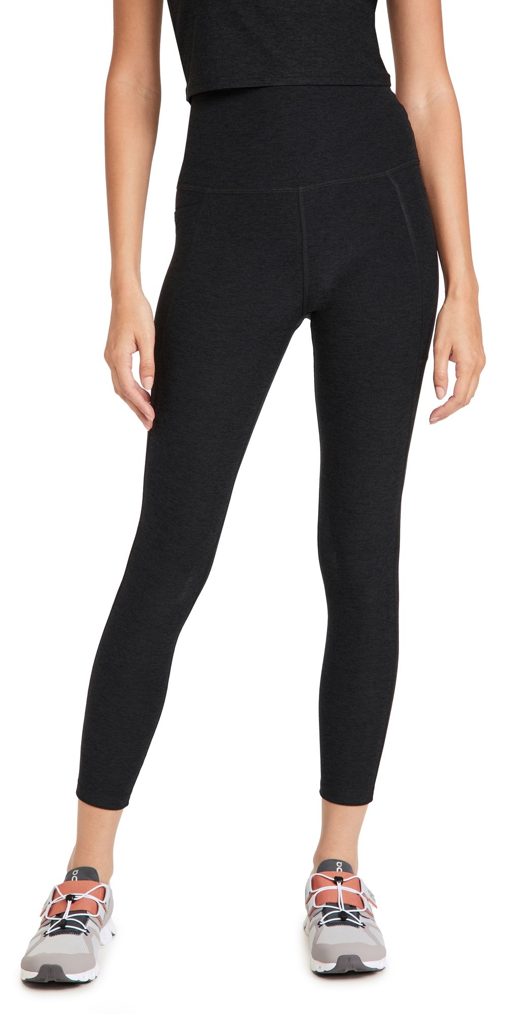 Beyond Yoga Spacedye Out Of Pocket High Waisted Midi Leggings Darkest Night XXS