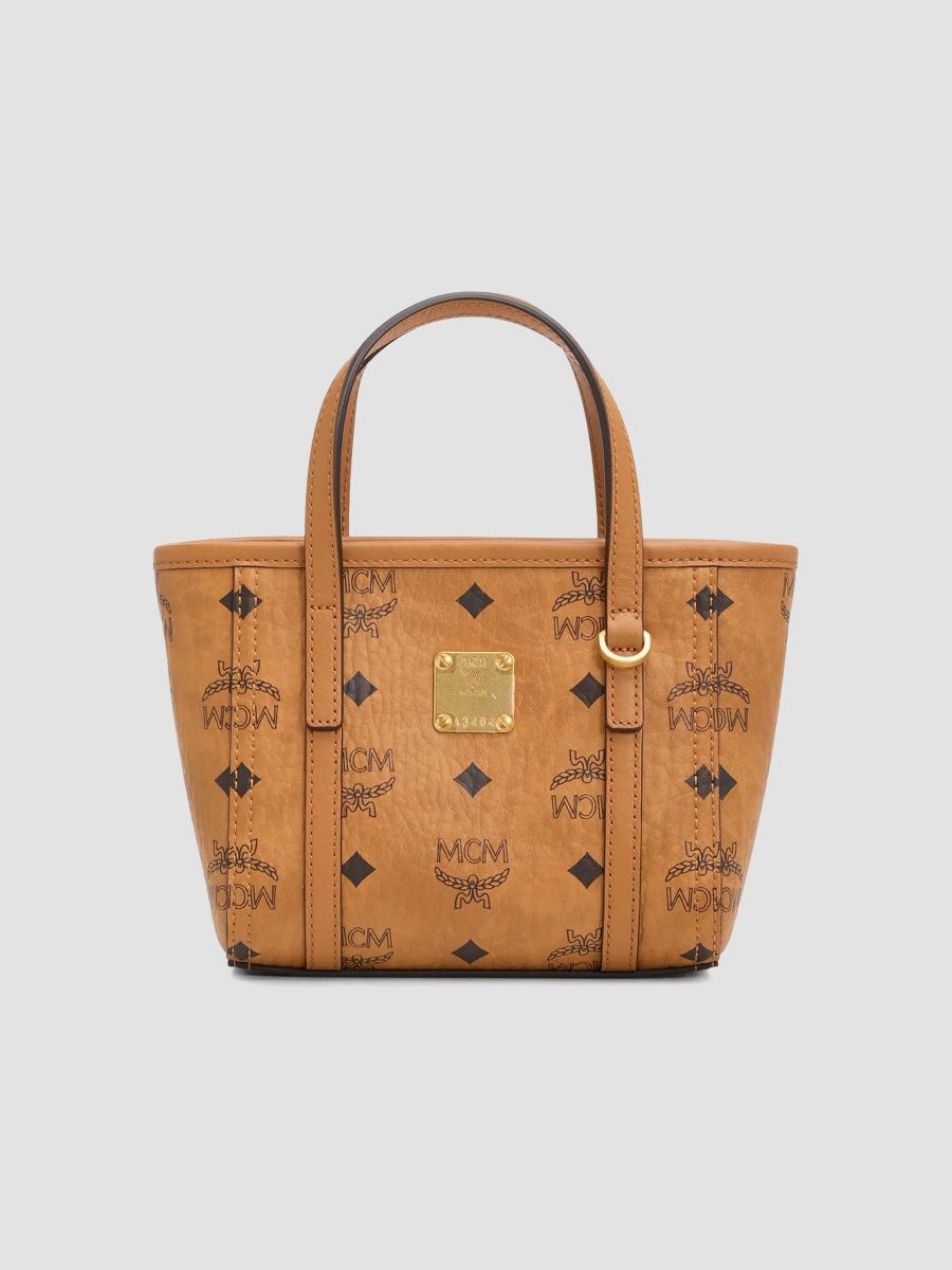 MCM Women's Toni Vi Shopper Tote Bag - Cognac