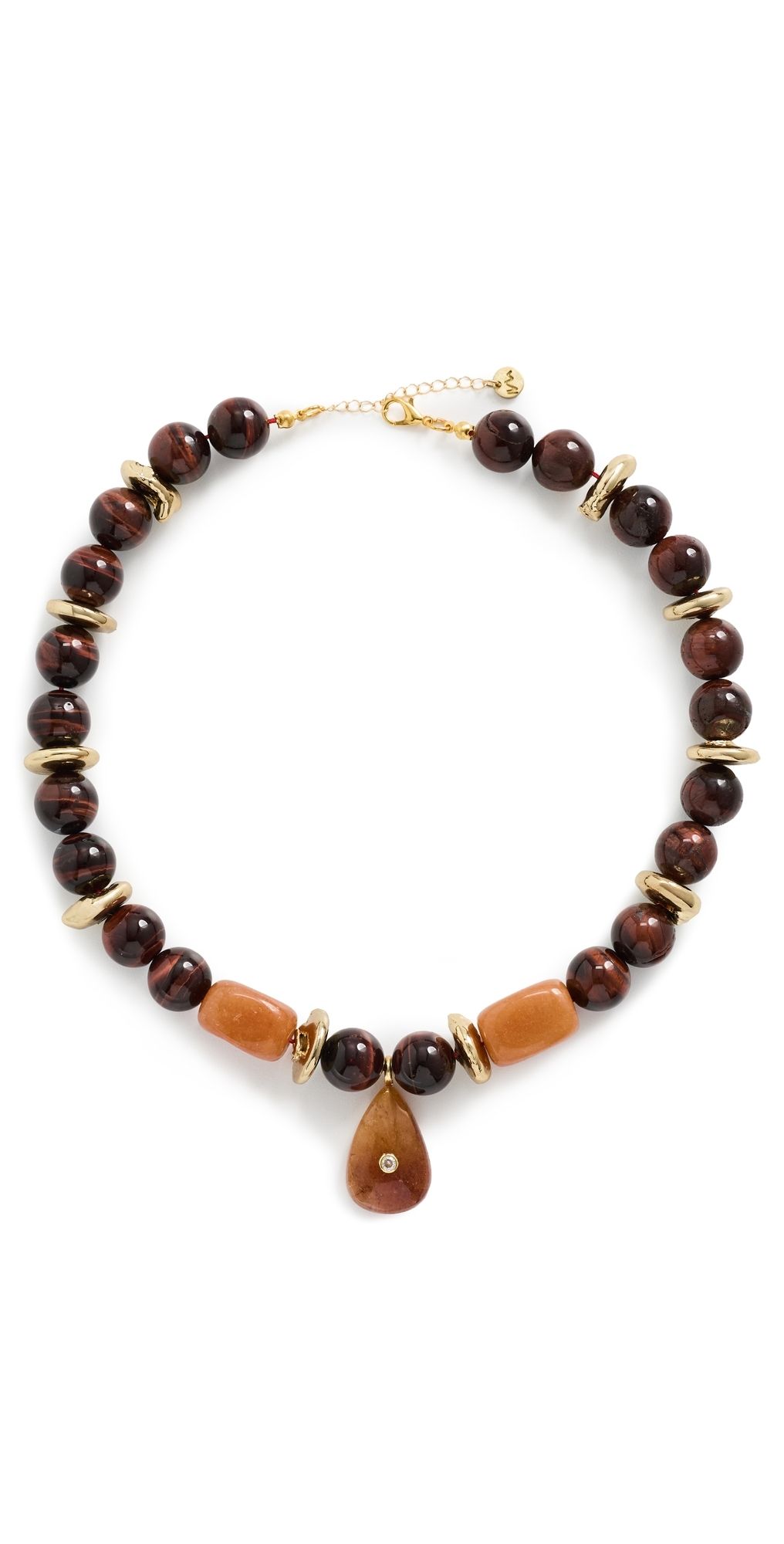 Maison Irem Amber Glow Necklace Brown One Size