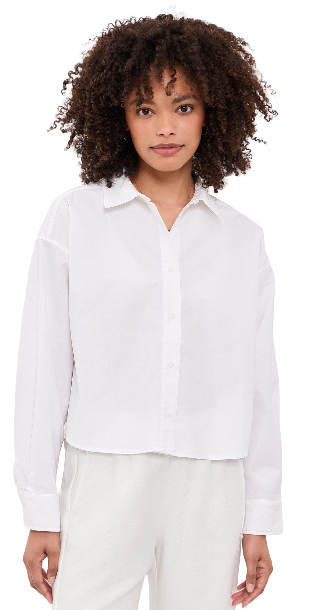 Splendid Mallory Poplin Button Down White XS