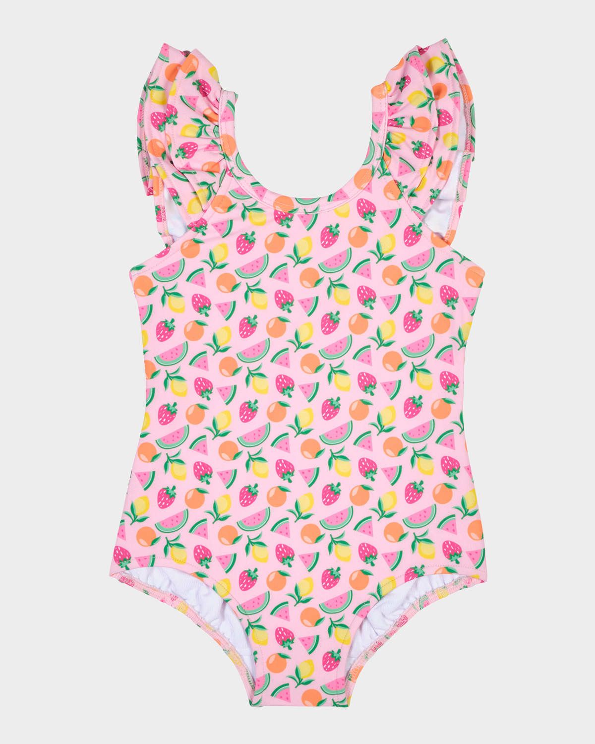 Girl & apos;s Fruit-Print One-Piece Swimsuit, Size 12M-6