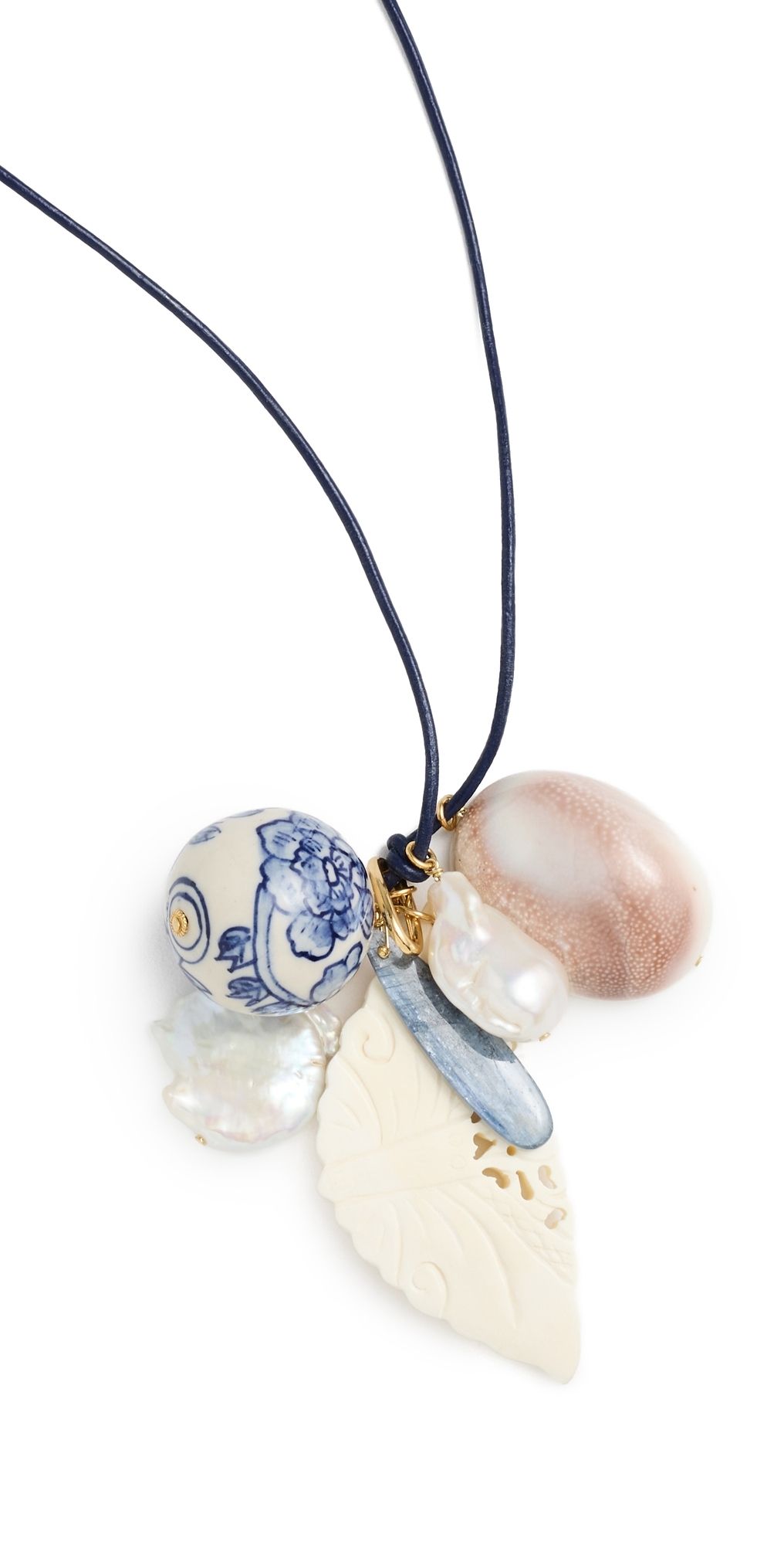 Chan Luu Delft Charm Necklace Multi One Size