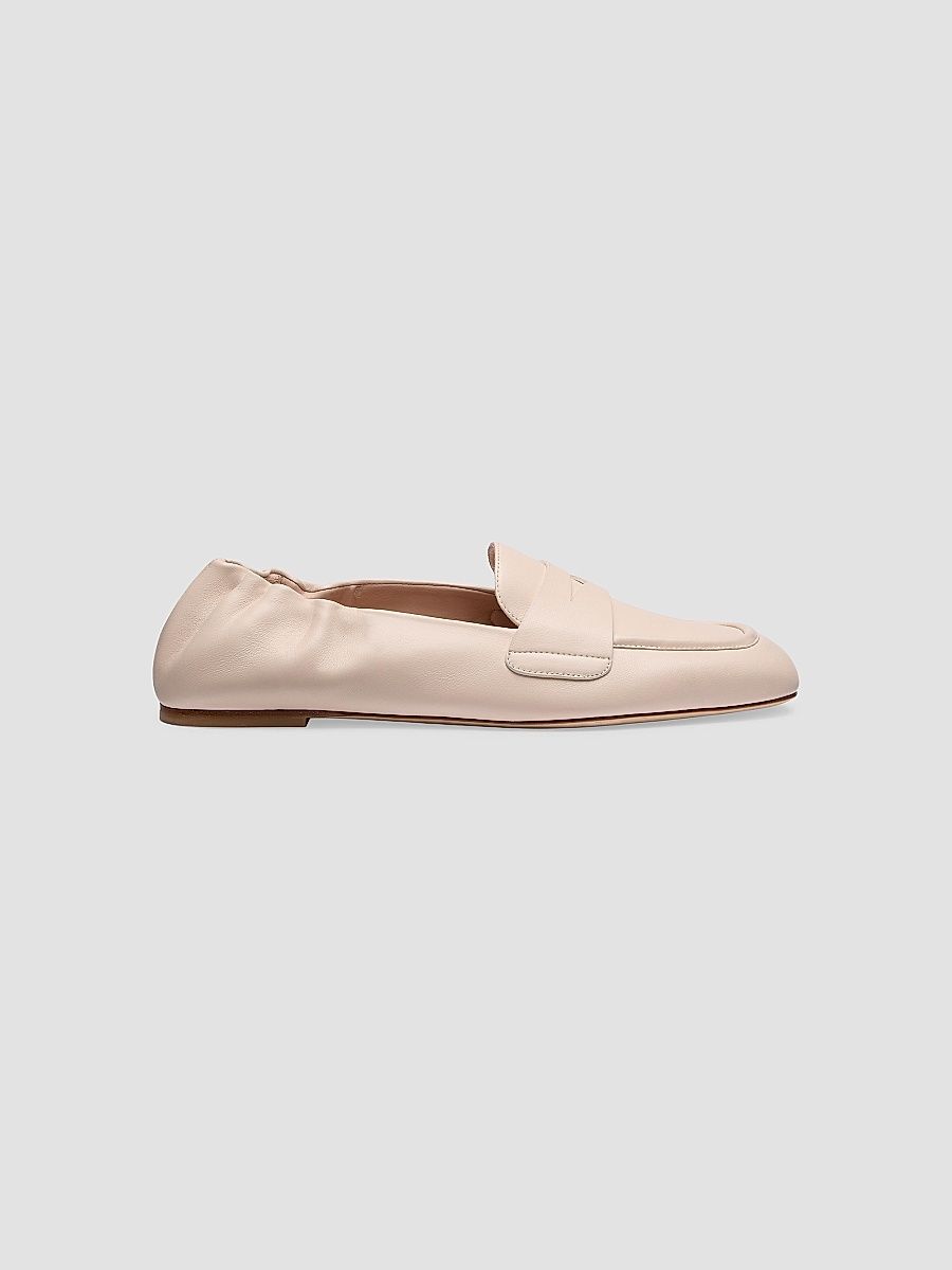 Stuart Weitzman Women's Bryant Leather Penny Loafers - Boho Tan - Size 9.5
