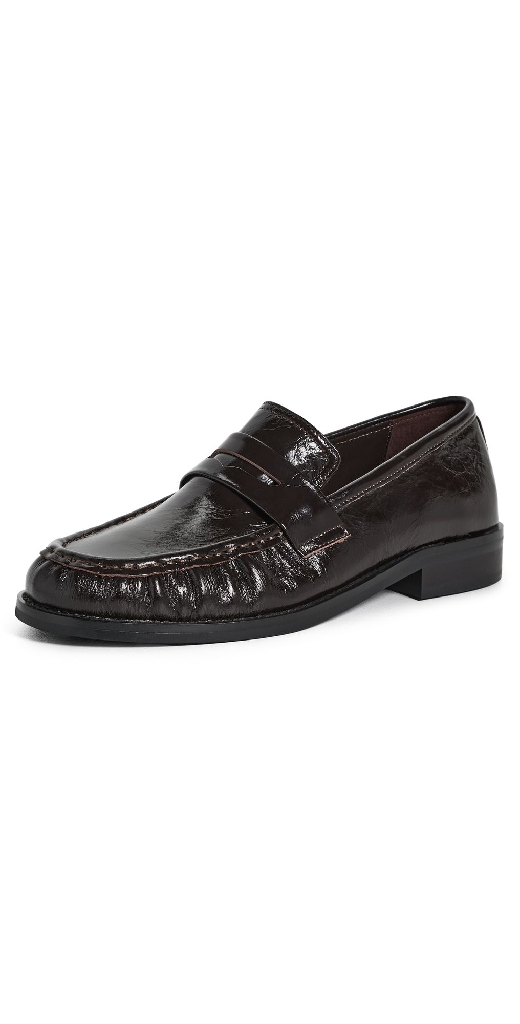 Tony Bianco Libby Loafers Chocolate Crinkle 6.5