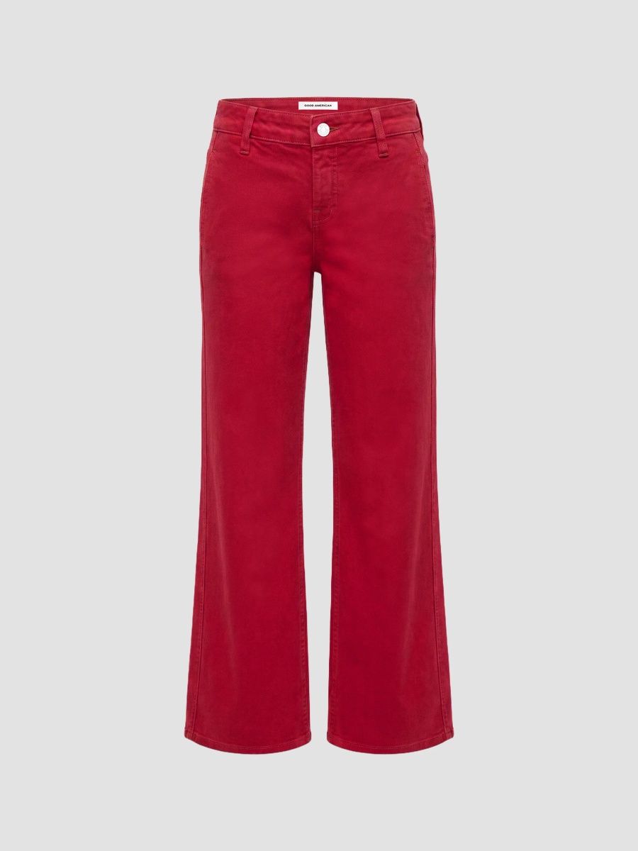 Good American Women's Vintage Wide-Leg Crop Jeans - Scooter - Size 0