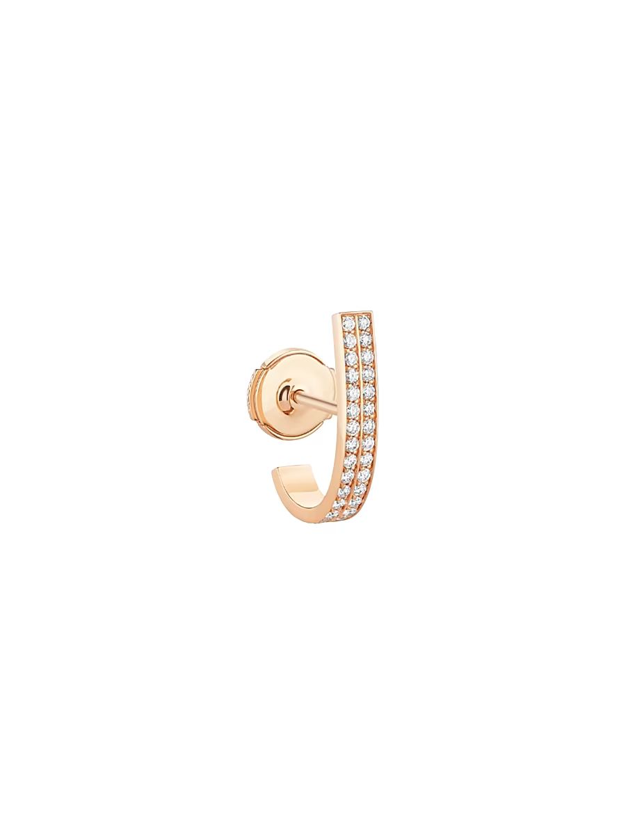 Women's Berbere 18K Rose Gold & 0.17 TCW Diamond Single Earring - Pink Gold
