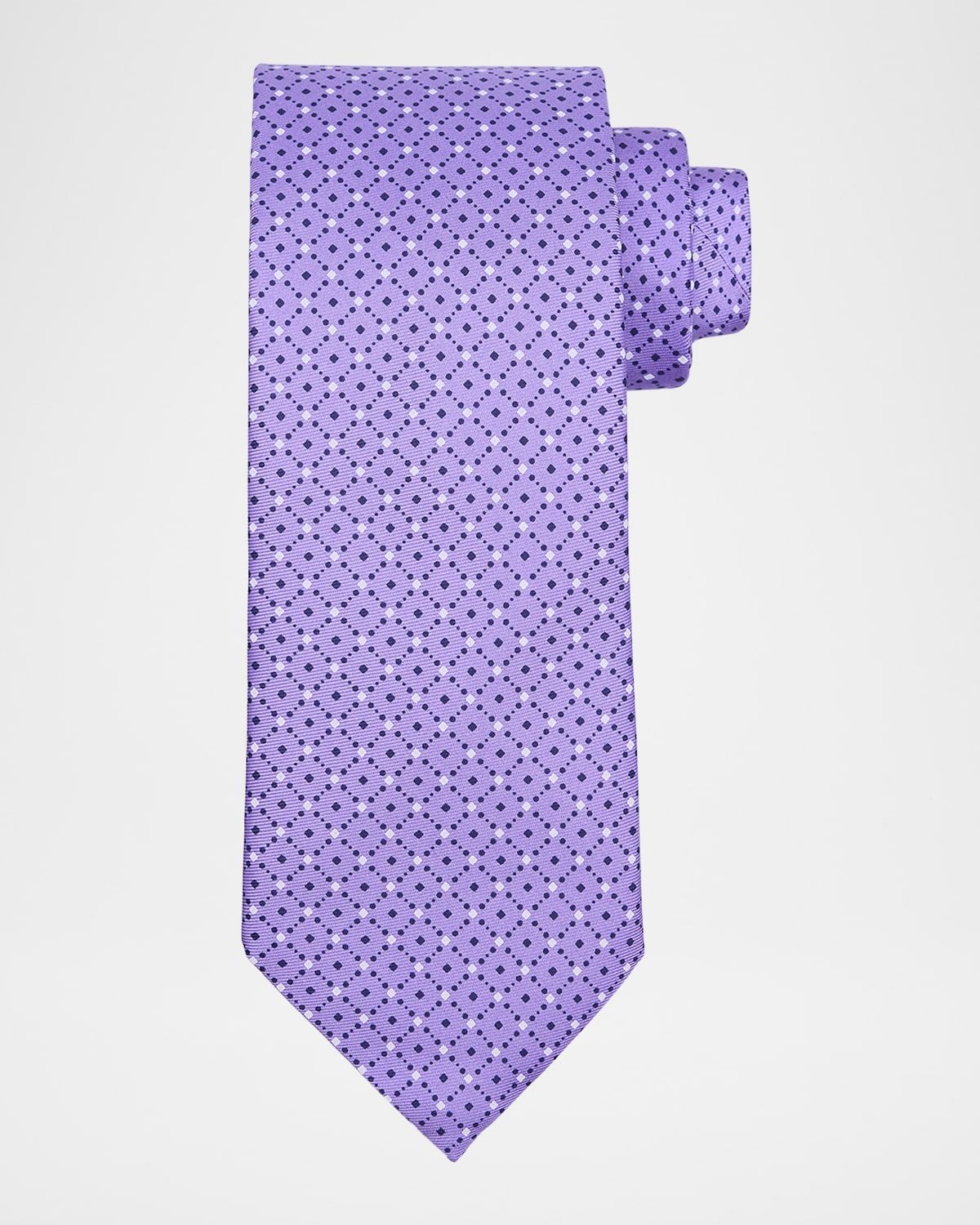 Men & apos;s Diamond-Print Silk Tie
