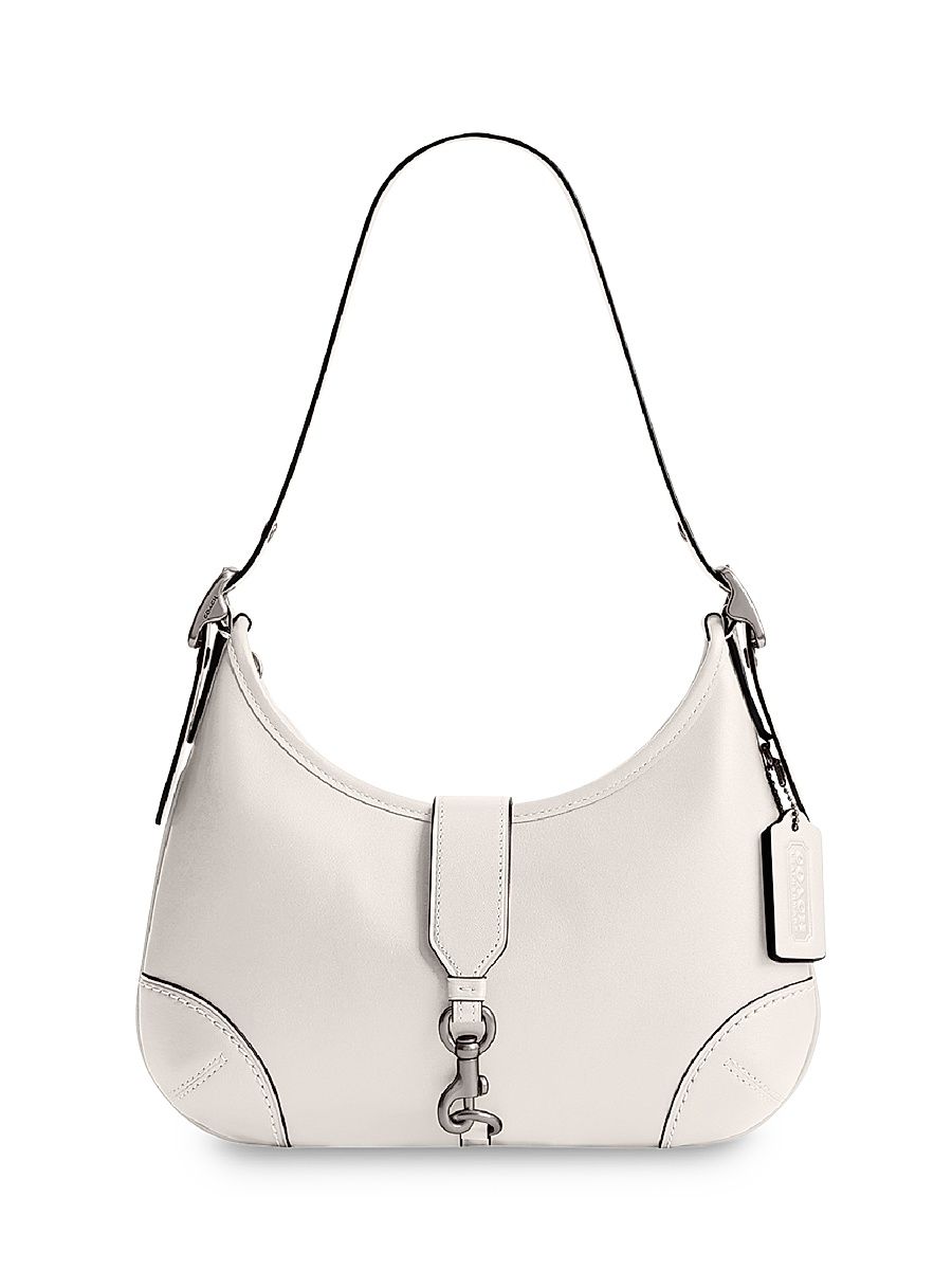Women's Hamptons Leather Hobo Bag - White