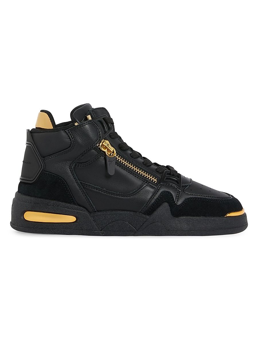 Men's GZ-Ghost Suede Sneakers - Nero - Size 8
