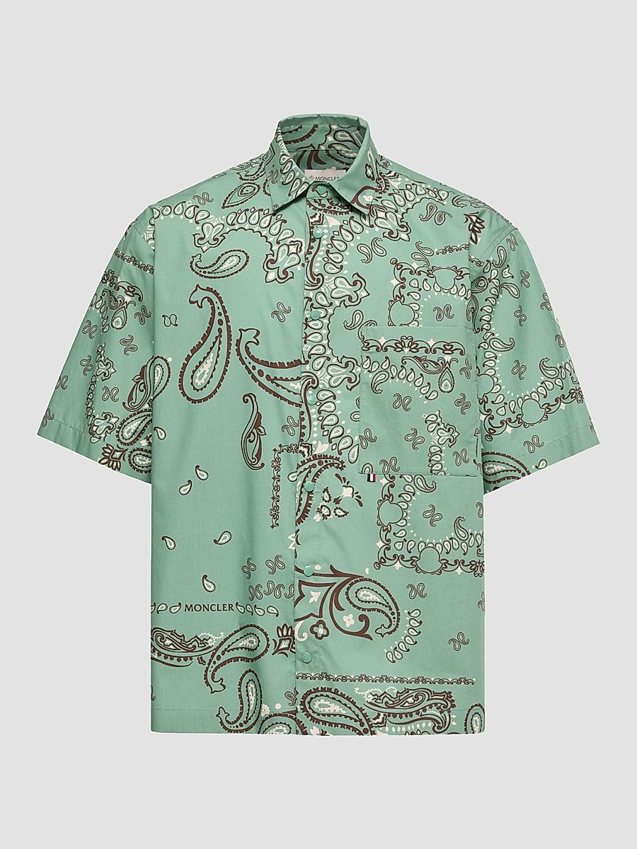 Men's Shirt in Cotton - Aqua Green - Size XL