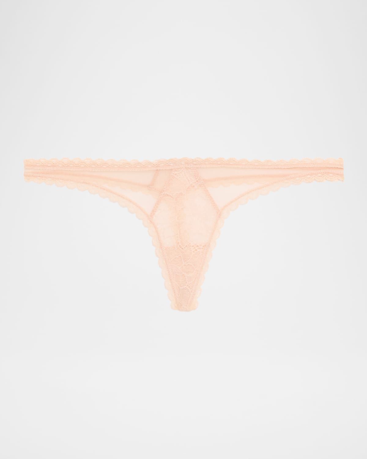 Dahlia Scalloped Lace Thong