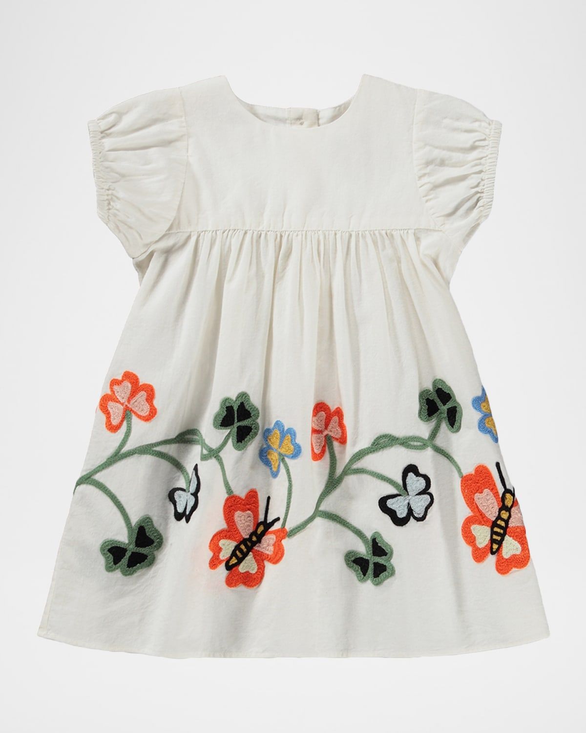 Girl & apos;s Carissa Embroidered Organic Cotton Dress, Size 6M-2