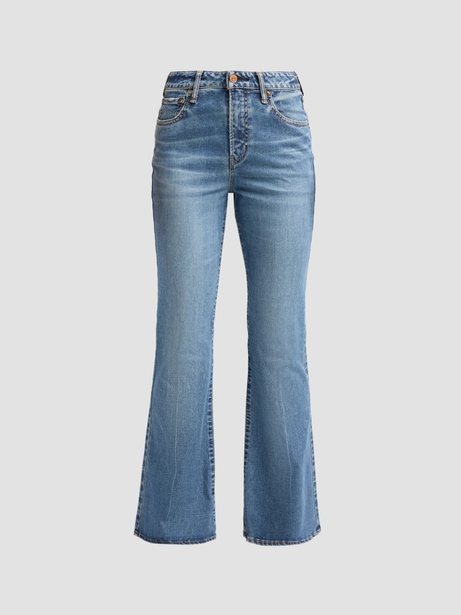 Moussy Vintage Women's Dekalb 70's Flared Jeans - Blue - Size 23