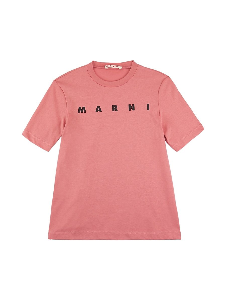 Little Girl's & Girl's Logo Crewneck T-Shirt - Mauve - Size 14