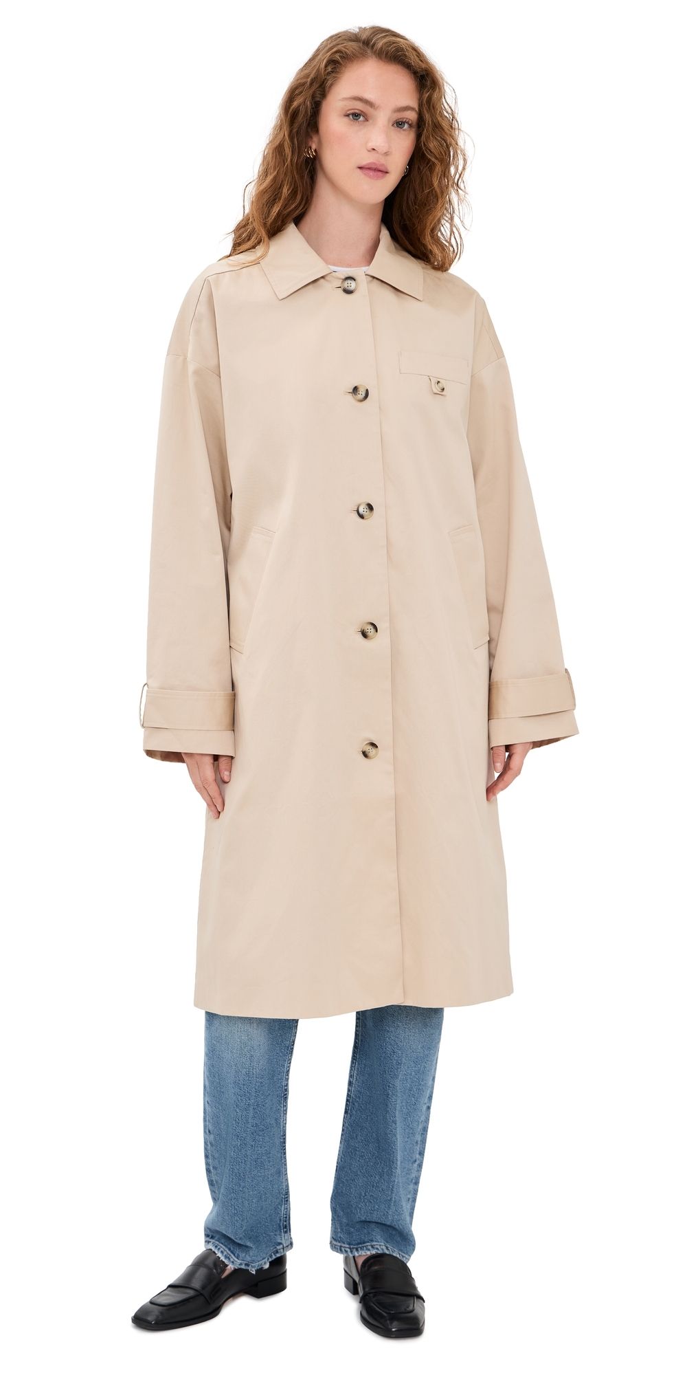 Favorite Daughter The Easy Trench Coat Light Khaki XL
