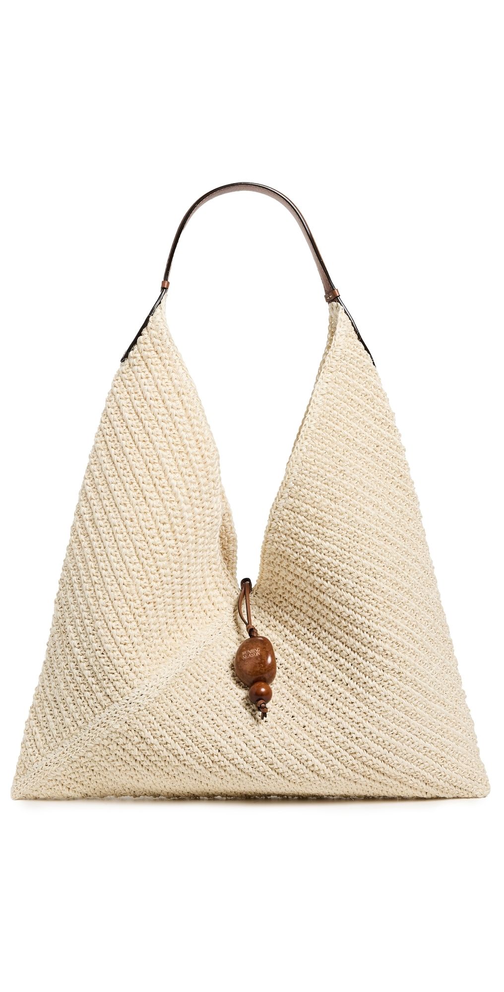 Hunting Season Medium Origami Tote Natural White/Cognac One Size