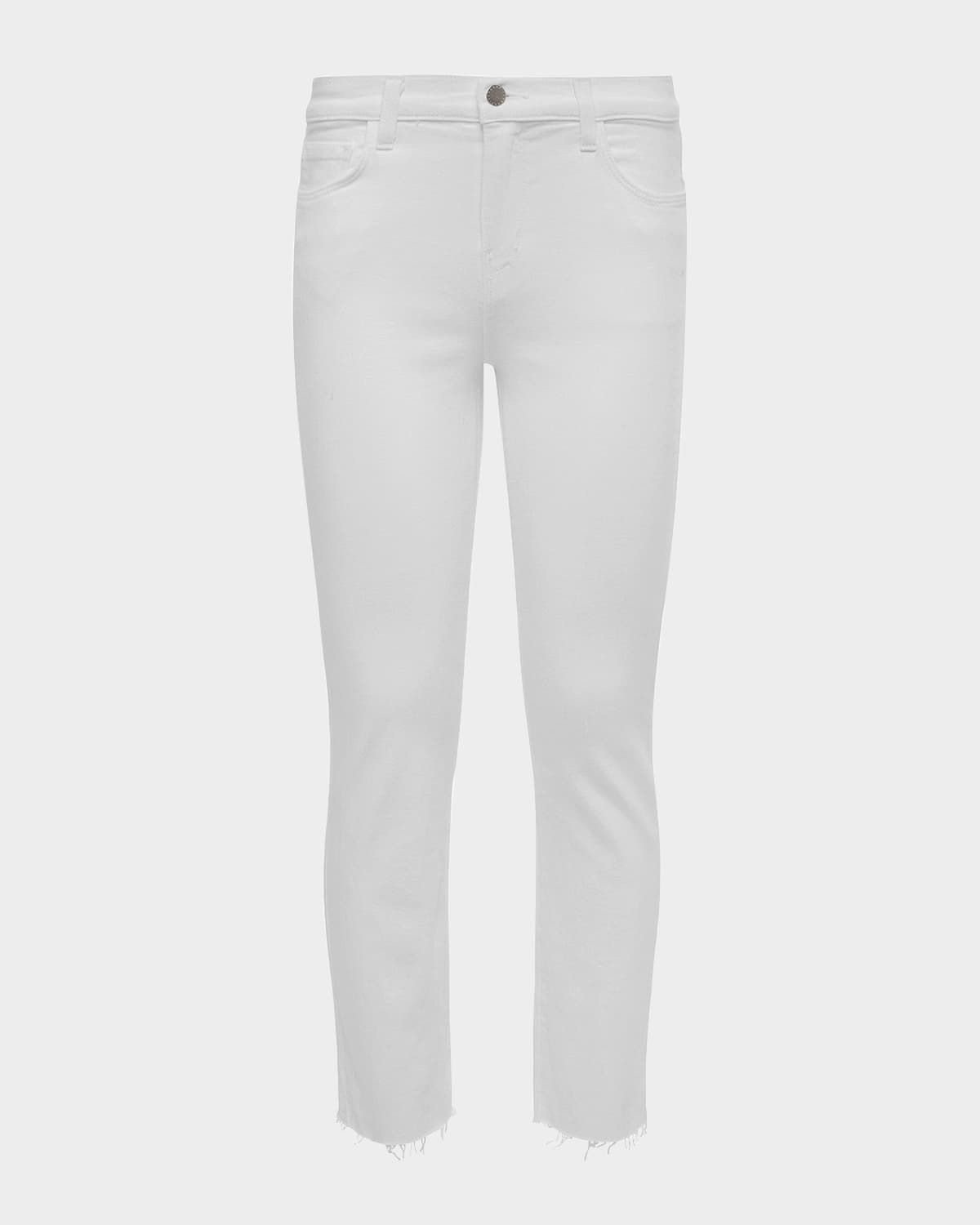 Sada Slim Straight-Leg Cropped Jeans