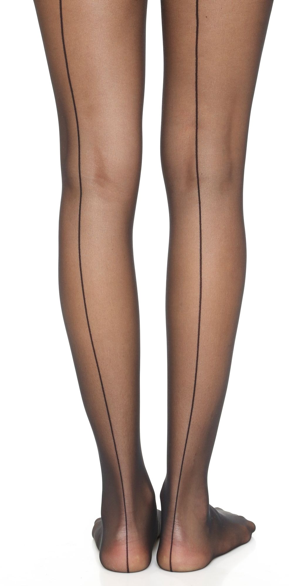 Wolford Individual 10 Back Seam Tights Black S