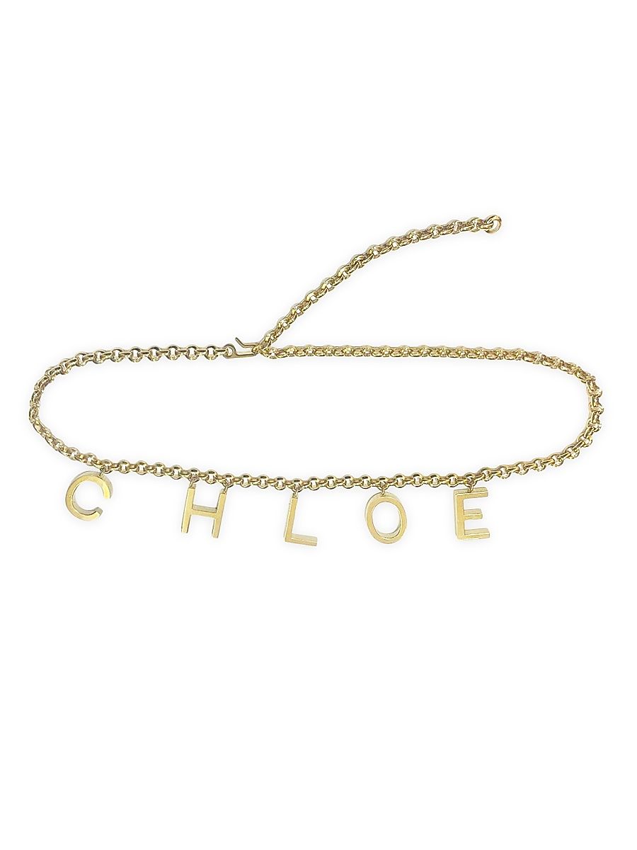 Women's Logo Jewel Belt - Vintage Gold