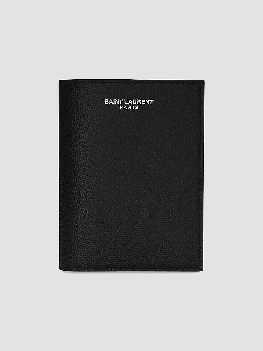 Saint Laurent Men's Leather Bifold Wallet - Black