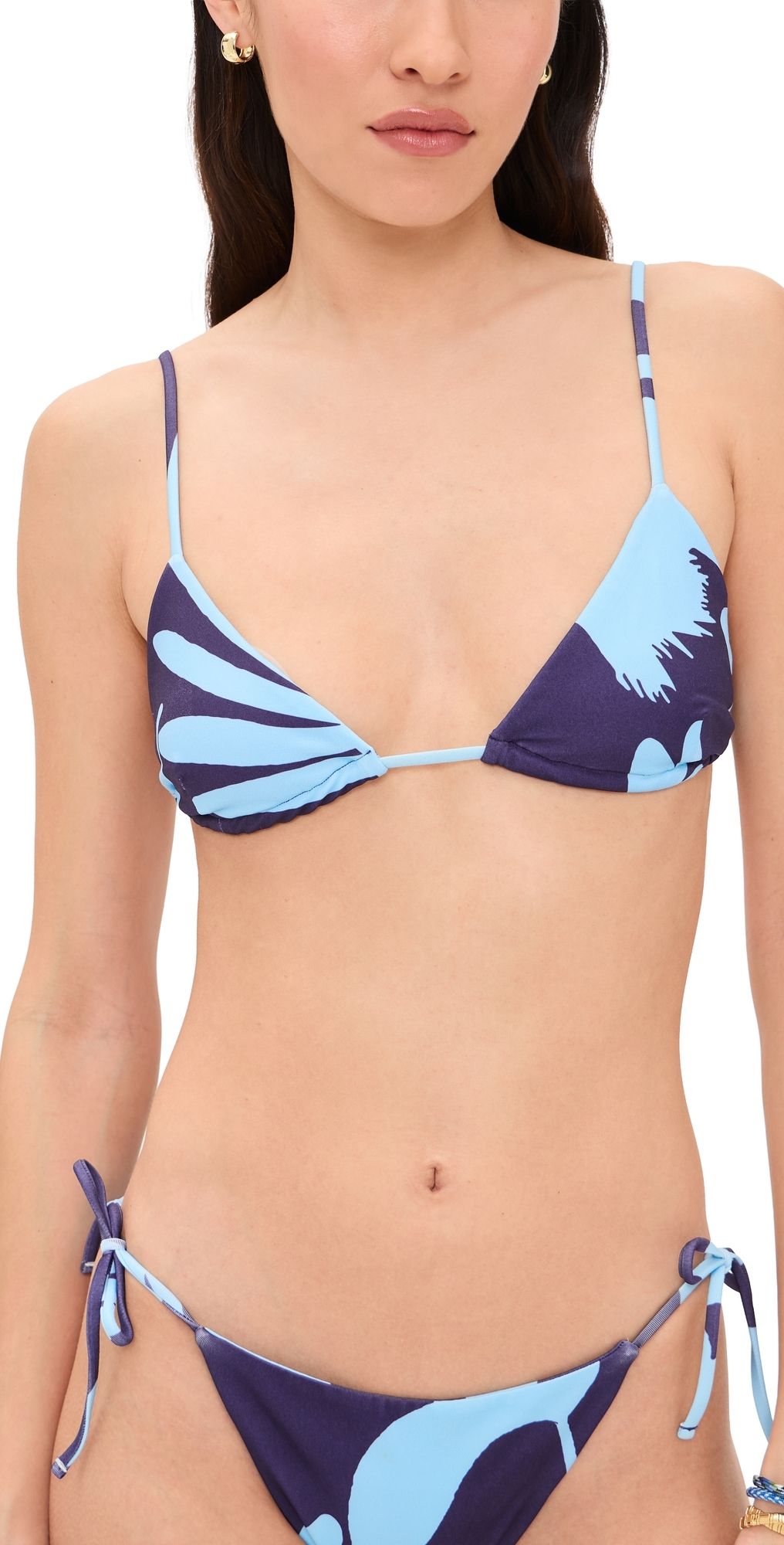 Eywasouls Malibu Layla Bikini Top Midnight Garden S