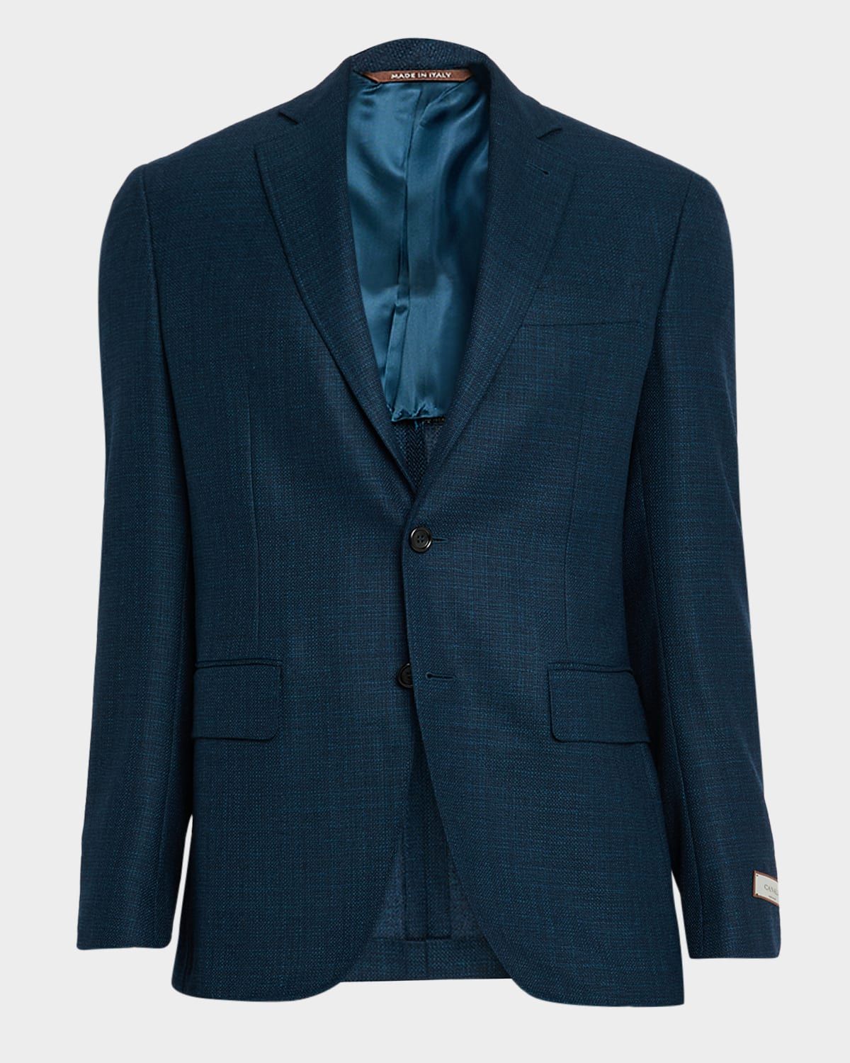 Men & apos;s Wool Textured Notch Lapel Sport Coat