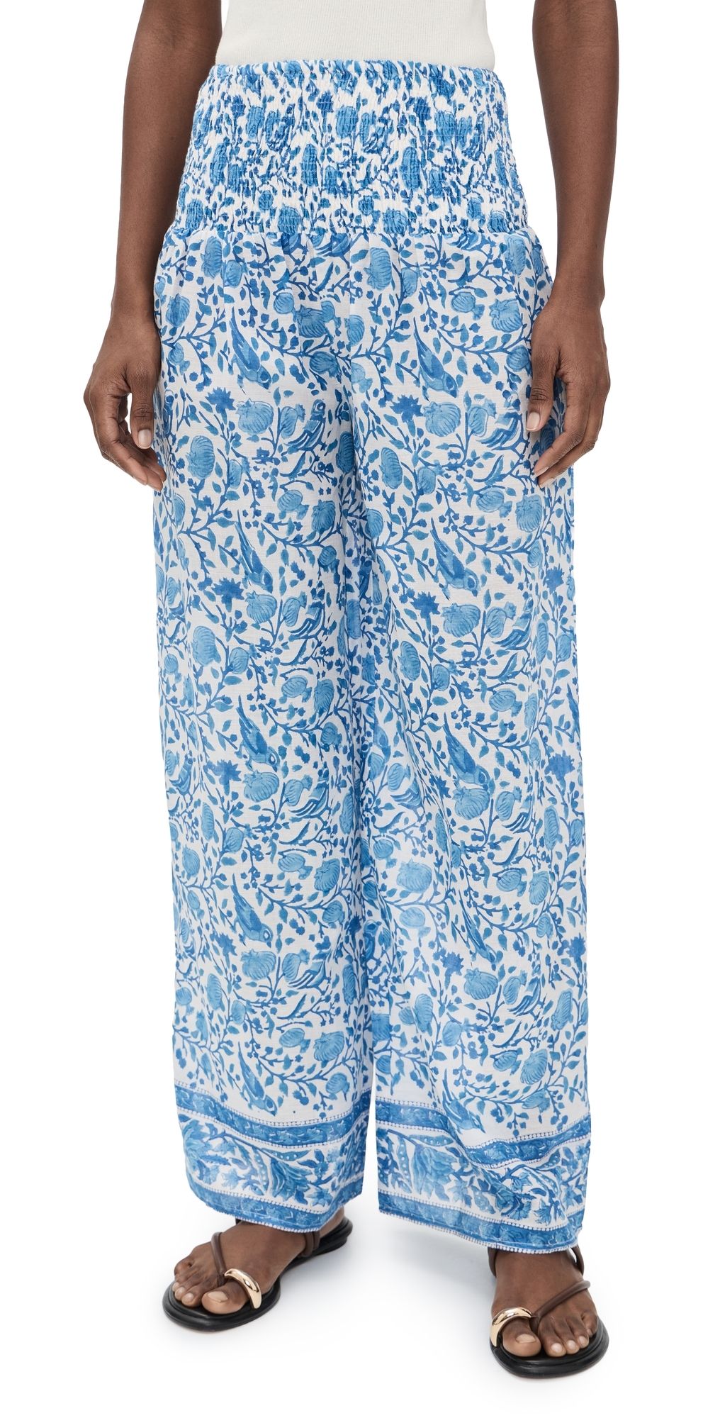 Bell Beach Pants Blue White XS