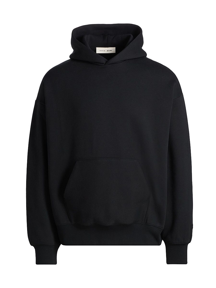 Men's Classic Fit Fleece Hoodie - Vintage Black White - Size XL