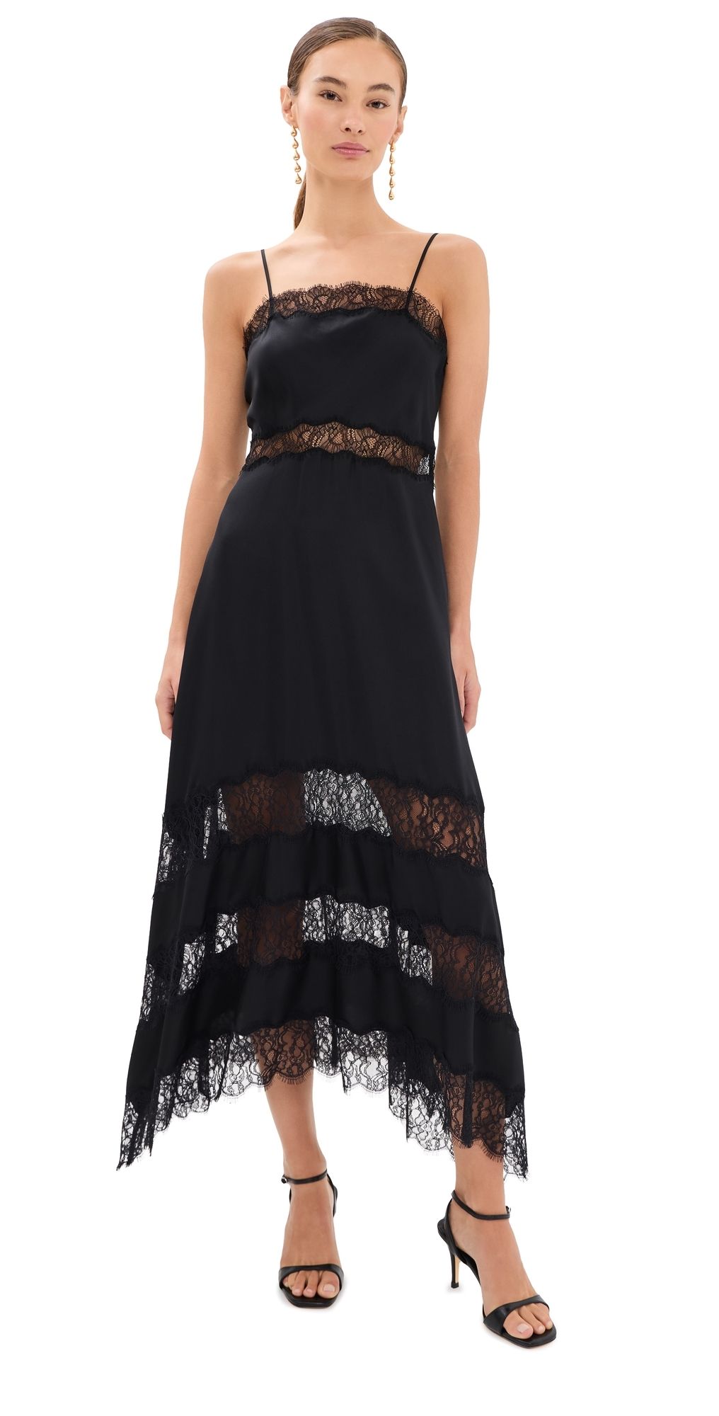 Ulla Johnson Coco Silk Dress Noir 0