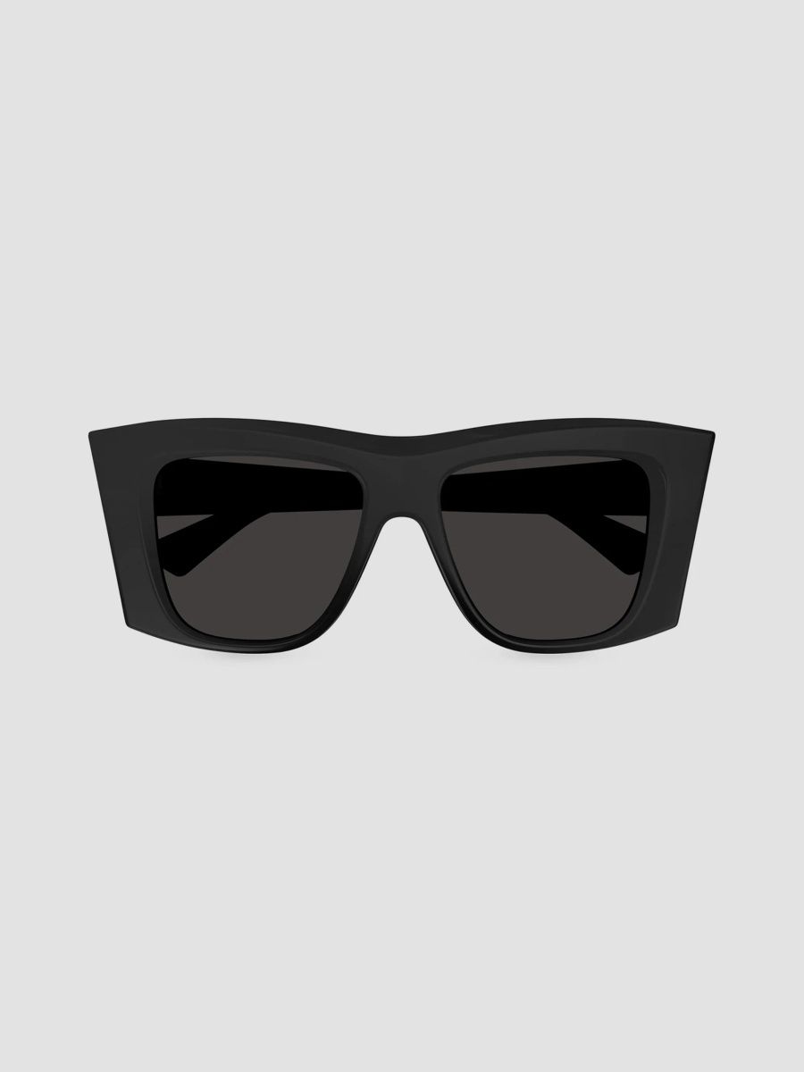 Bottega Veneta Women's Edgy 54MM Rectangular Sunglasses - Black