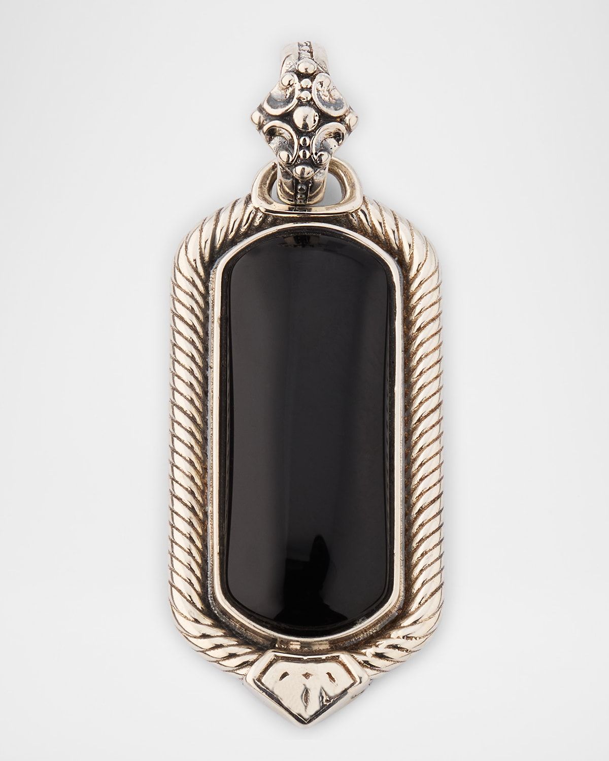 Men & apos;s Kavos Sterling Silver and Black Onyx Pendant