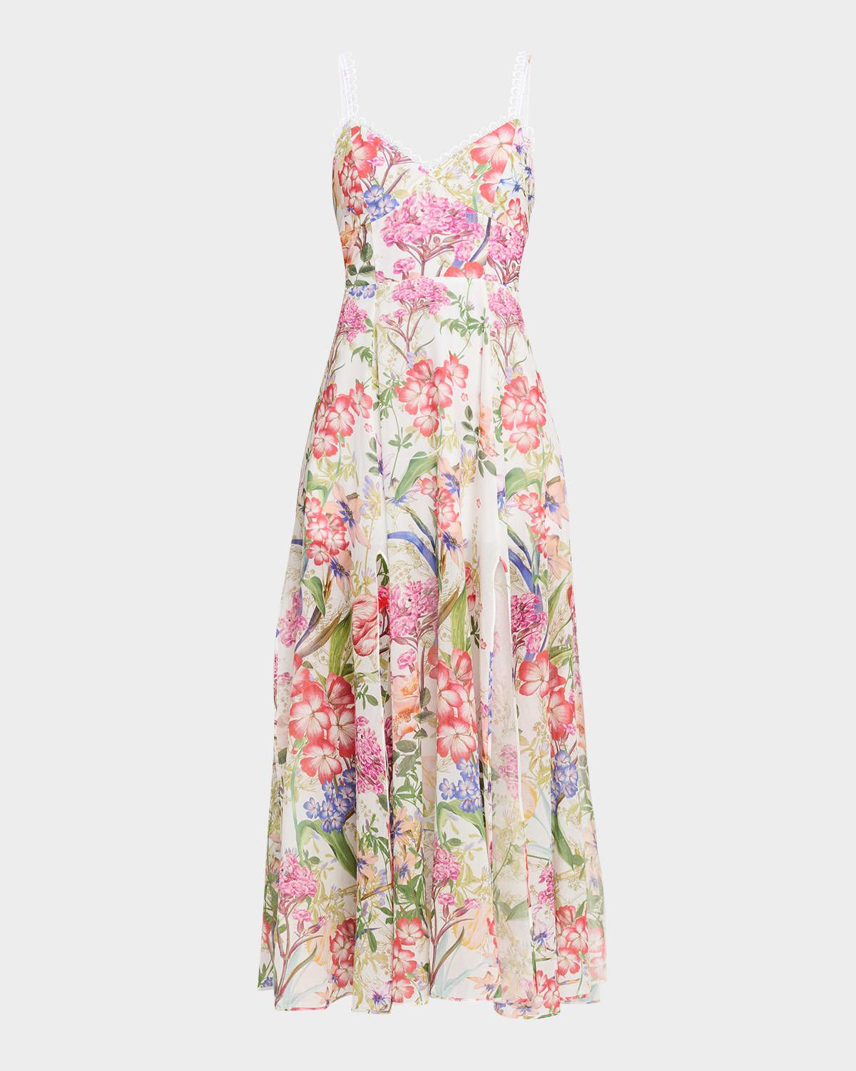 Iraso Floral Cotton Voile Maxi Dress